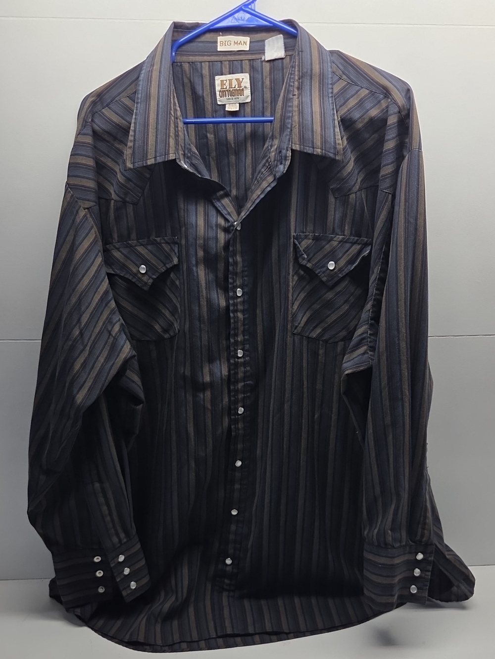 Mens Ely Cattleman Big Man Shirt